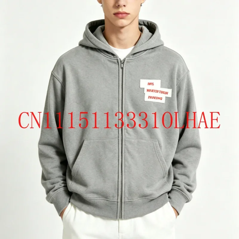 Grey vintage hoodie ARIRANG WORLD TOUR tour trendy outfit hooded cardigan jacket