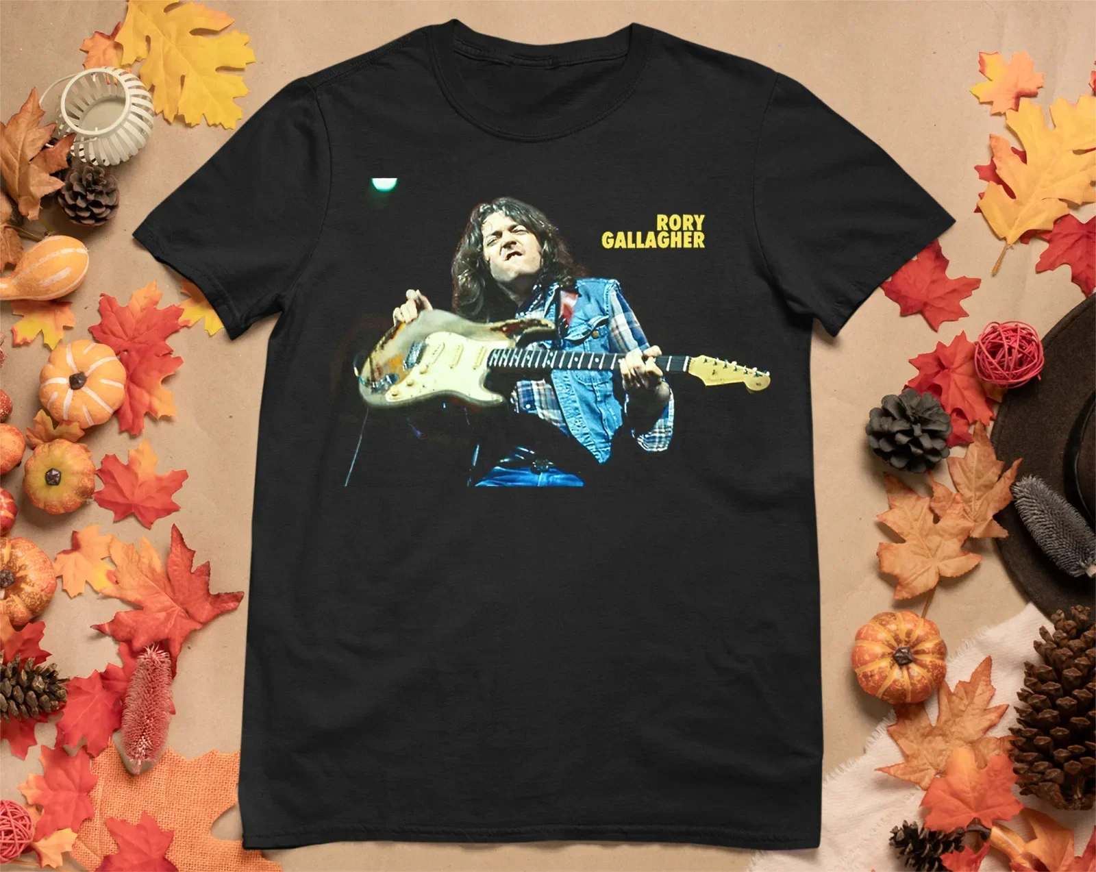 Hot Singer Rory Gallagher Black Cotton T Shirt Men All Size S M L 234XL NL1196