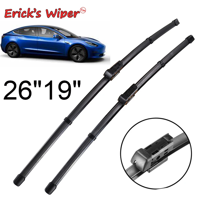 Erick's Wiper LHD Front Wiper Blades For Tesla Model 3 2017 - 2023 Windshield Windscreen Clean Window Car Rain Brushes 26