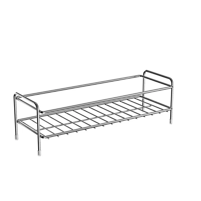 Stainless Steel Drain Rack, Minimalist Storage Organizer, Multifunctional Holder for Kitchen Sponge and Bathroom Toiletries