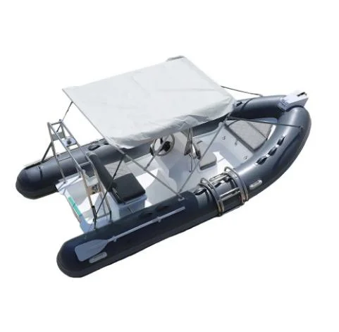 14feet 4.3meter Rigid Inflatable Boat Fiberglass Hull Orca Hypalon PVC Boat Motor Speed Boat
