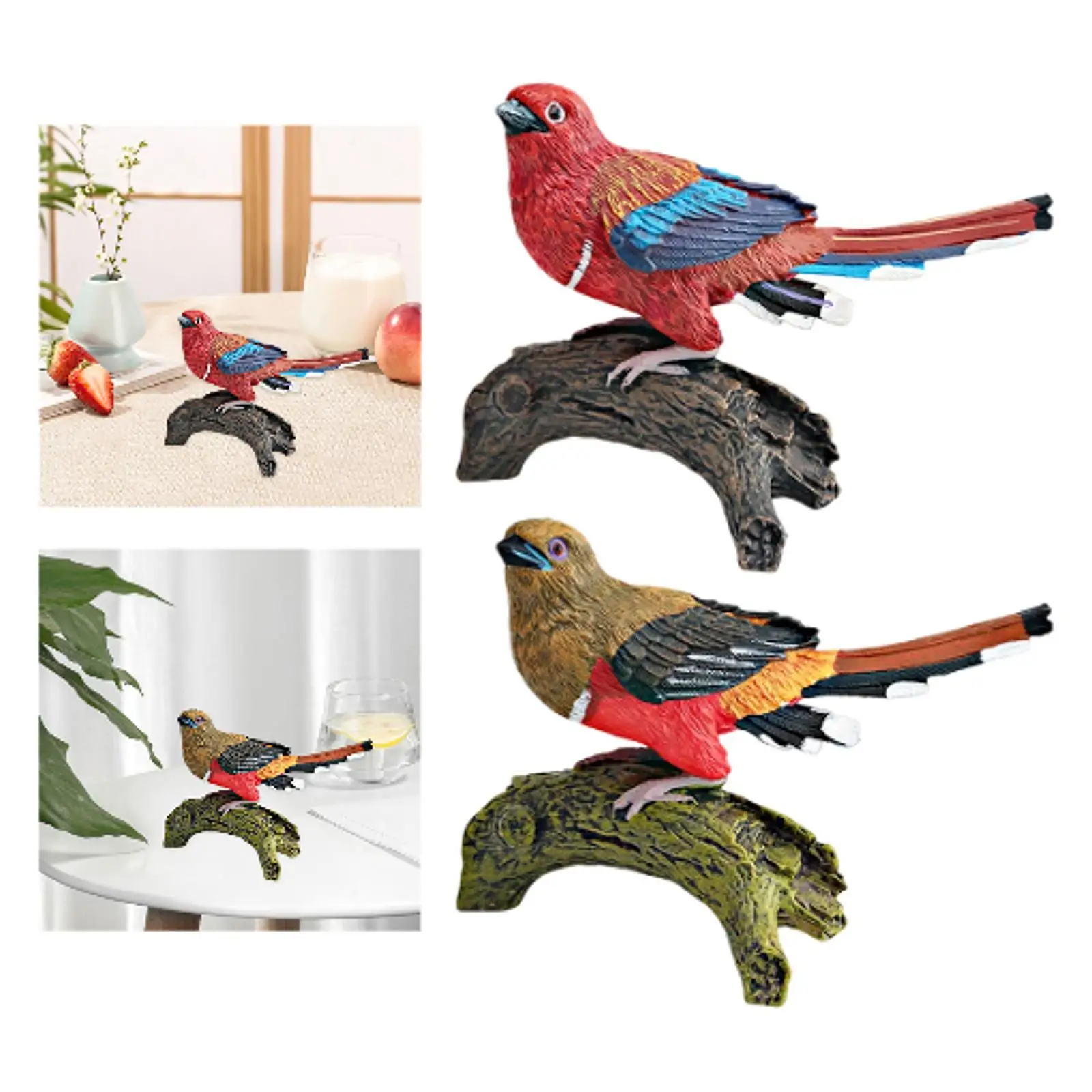 

Simulation Bird Figure Toy Photo Props Bird Figurine for Outside Party Patio