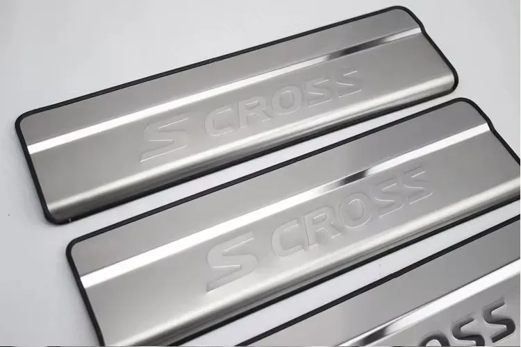 For Suzuki SX4 S-Cross SCross 2014-2024 2016 2020 2021 2022 Stainless Car Door Sill Kick Scuff Plate Protector Trim