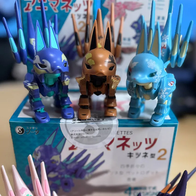 أصيلة SO-TA قناع ميكانيكي الثعلب P2 مفصل تجميع شخصية صغيرة صندوق أعمى سطح المكتب الديكور لعبة عصرية تحصيل هدية