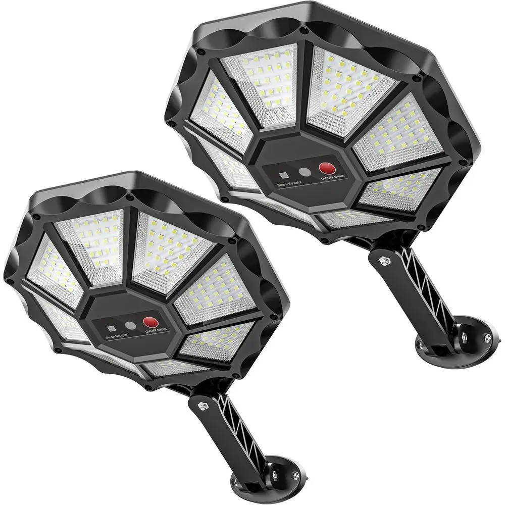 

r Lights Outdoor - 6500K r Street Lights Outdoor, Motion Sensor&Dusk to lood Light, 168LED 8 Sides 360°Wide Angle Security stree