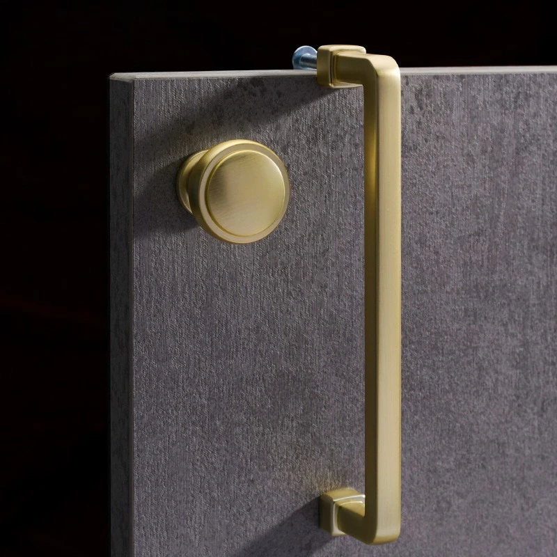 

Modern Simplicity Handles for Furniture Golden Handles for Wardrobe and Drawer Zinc Alloy Kitchen Cabinet Handles Dresser