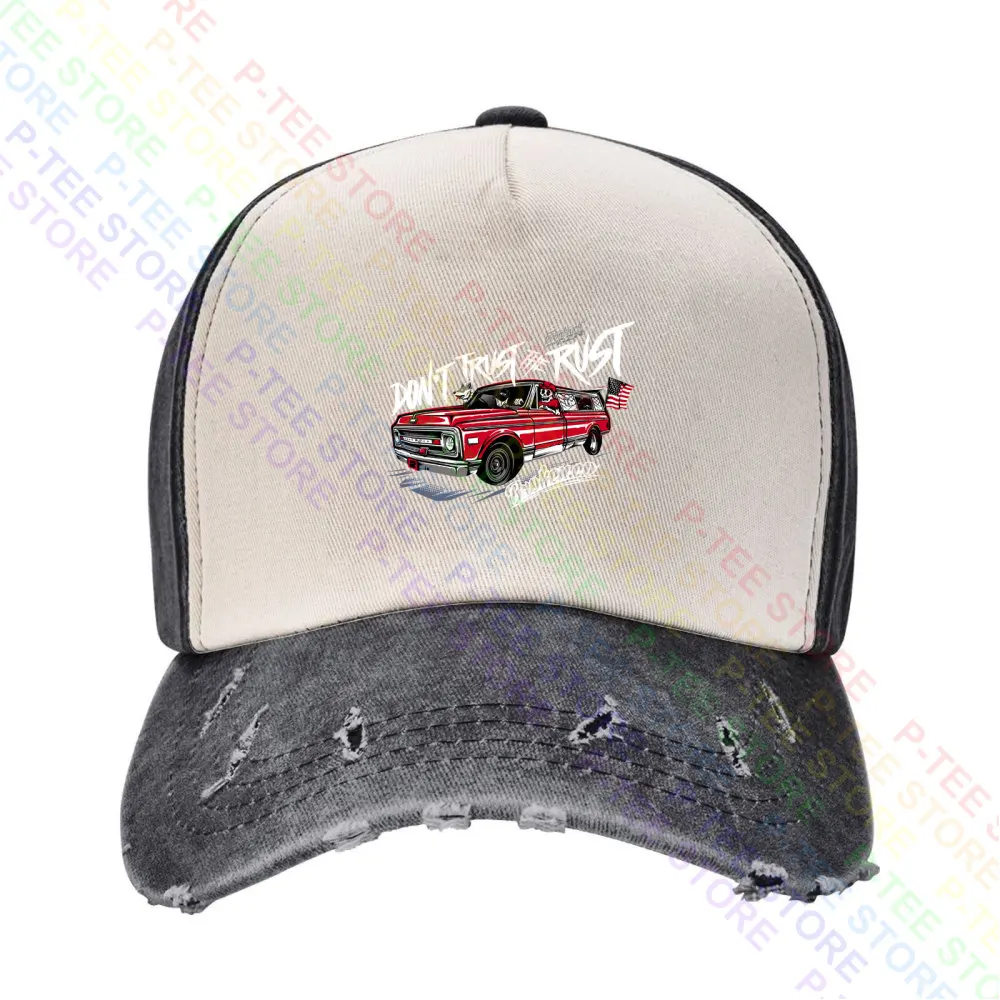 

Farmtruck And Azn-Street Outlaws-Don'T Trust The Rust Farmtruck Baseball Cap Snapback Caps Knitted Bucket Hat