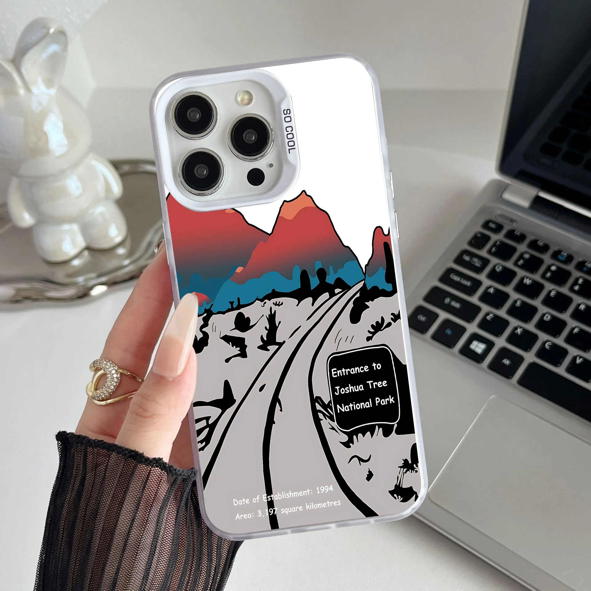 Snow Mountain Highway Phone Case For iPhone 16 15 14 13 12 11 mini Pro Max X XR XS MAX 8 7 Plus Anti Fall Matte Back Cover Shell