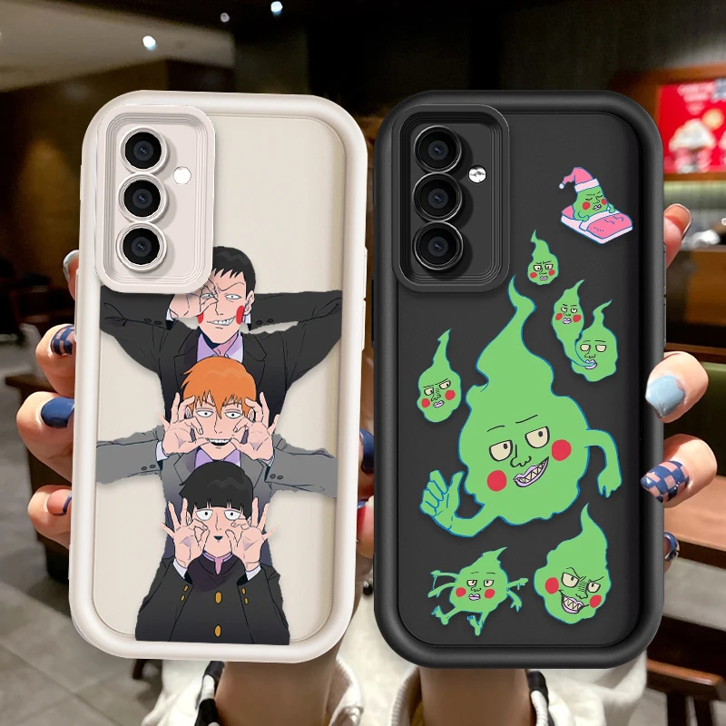 Mob Psycho 100 Shigeo Kageyama For Redmi Note 13 12 11 10 9 Pro Plus 5G POCO F3 F4 F5 X3 X4 X5 GT Soft Eye Ladder Phone Case