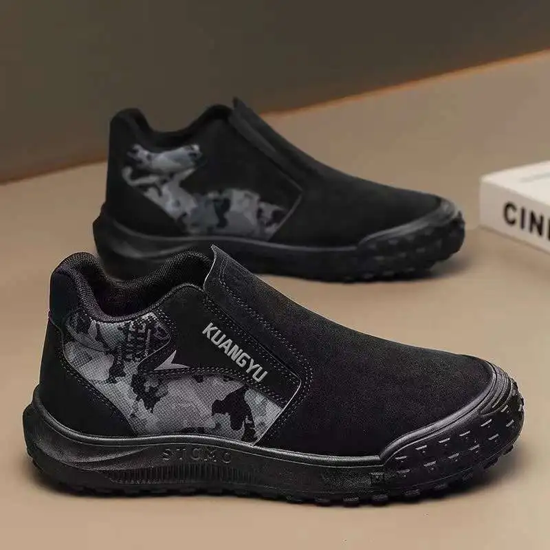 Lightweight Protective Sneakers Summer Breathable Men Work Shoes Men's Anti Slip Labor Protection Shoes zapatillas hombre  tenis