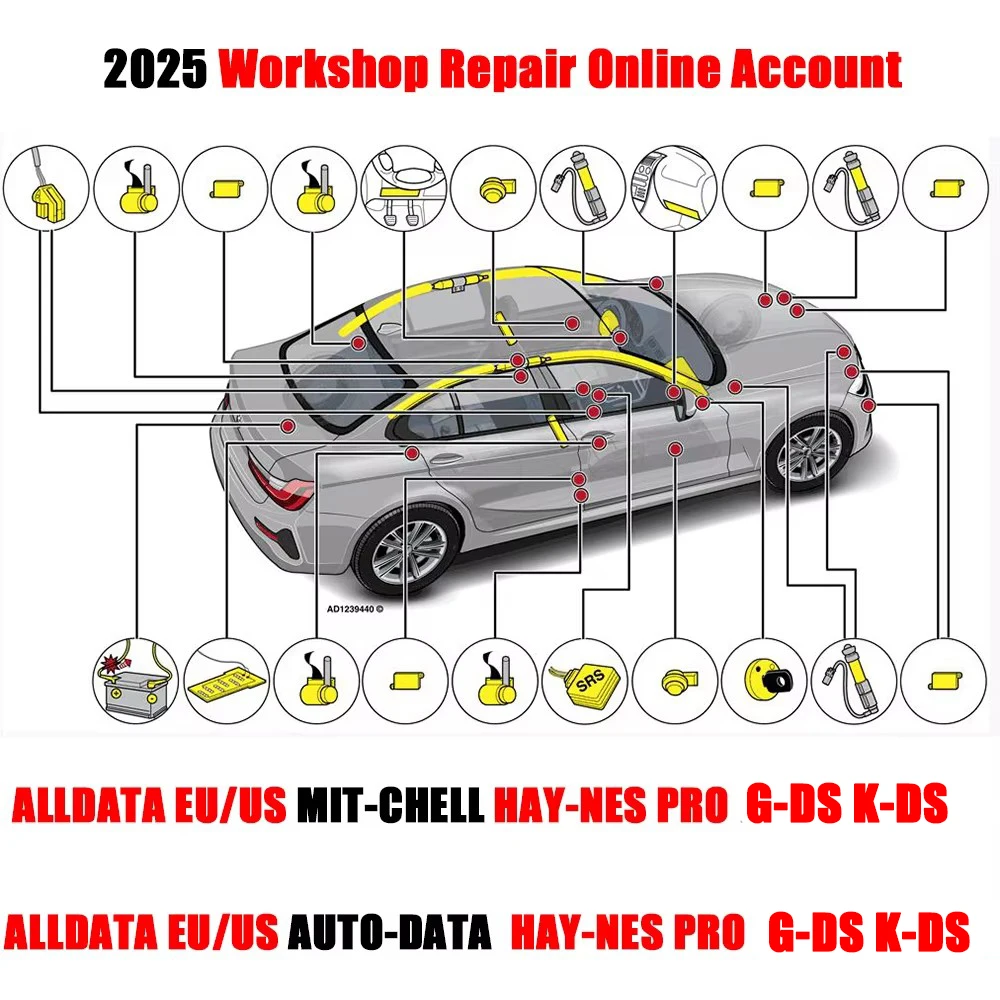 

2025 Alldata Auto-data Online Account Car Repair Software Mit-chell Hay-nes Pro Support Mobile/PC Login Workshop Tool