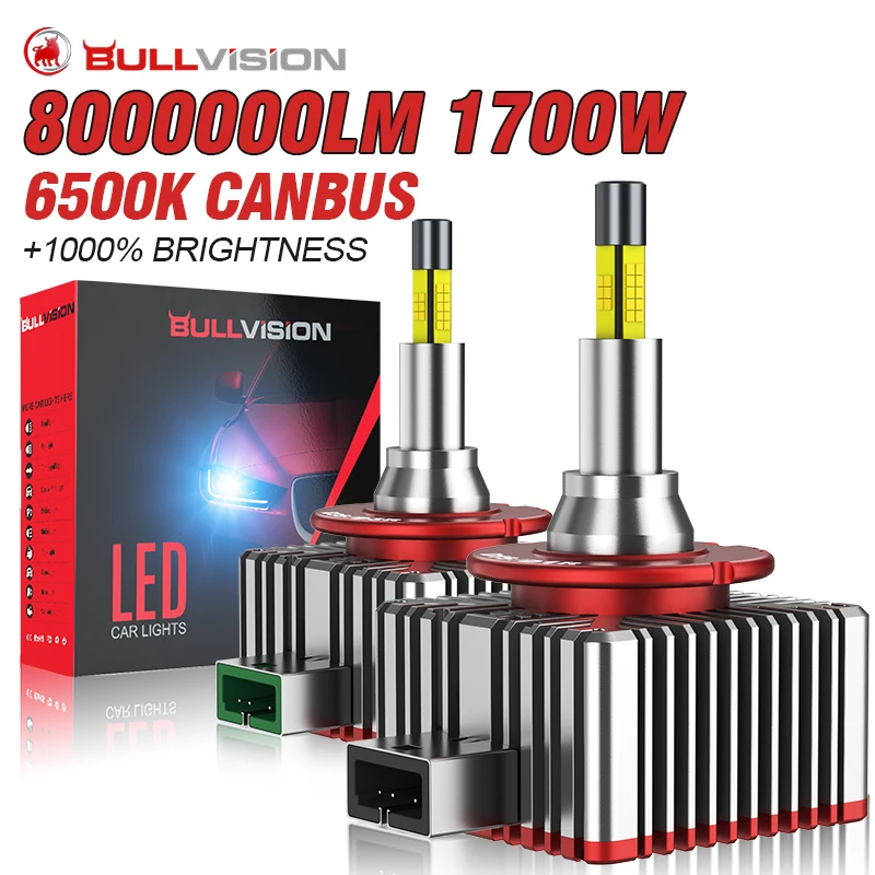 

Светодиодные фары 360° D3S 1700W 8000000LM 6500K HID D1S D3S D8S D1R D3R D-серии для автомобилей, Canbus, 3D-подсветка CSP для линз