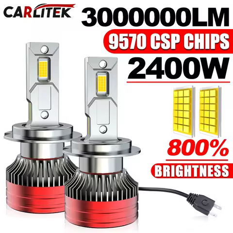 2400W 3000000LM H4 H7 LED Headlights 6000K Headlamp H1 Led H11 H8 HB3 9005 HB4 9006 9012 HIR2 H9 Car Light Bulbs Auto 12V Lamps