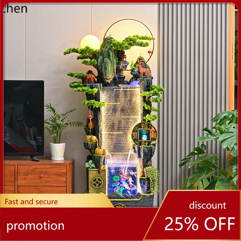 

HT flowing water fountain ornament, home living room, porch, circulation, water generation, decoration, office landscape