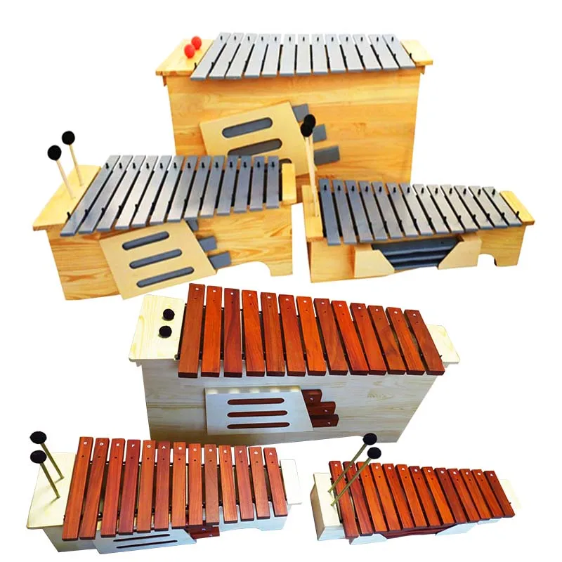 

Mahogany xylophone aluminum piano Orff percussion instrument 13 tone modulation high school bass percussion instrument