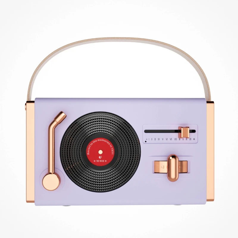 Wireless Bluetooth Caixa De Som Retro Creative Mini Portable Vinyl Record Player Desktop Noise Cancelling Speakers Plug-in Drive