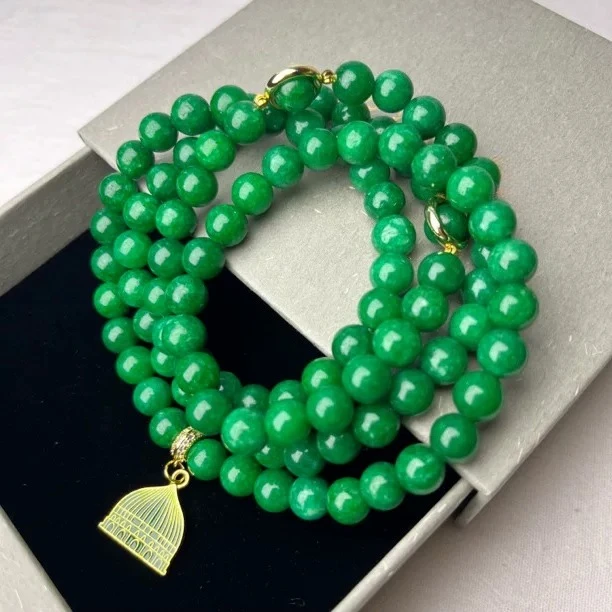 8mm Beaded Counting Prayer Bracelet Elastic Wrist Jewelry