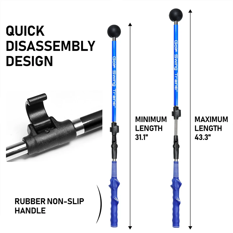 Entrenador de Swing de Golf, palo de entrenador de Swing de Golf plegable, Corrector de postura, entrenador de Swing de práctica, suministros de