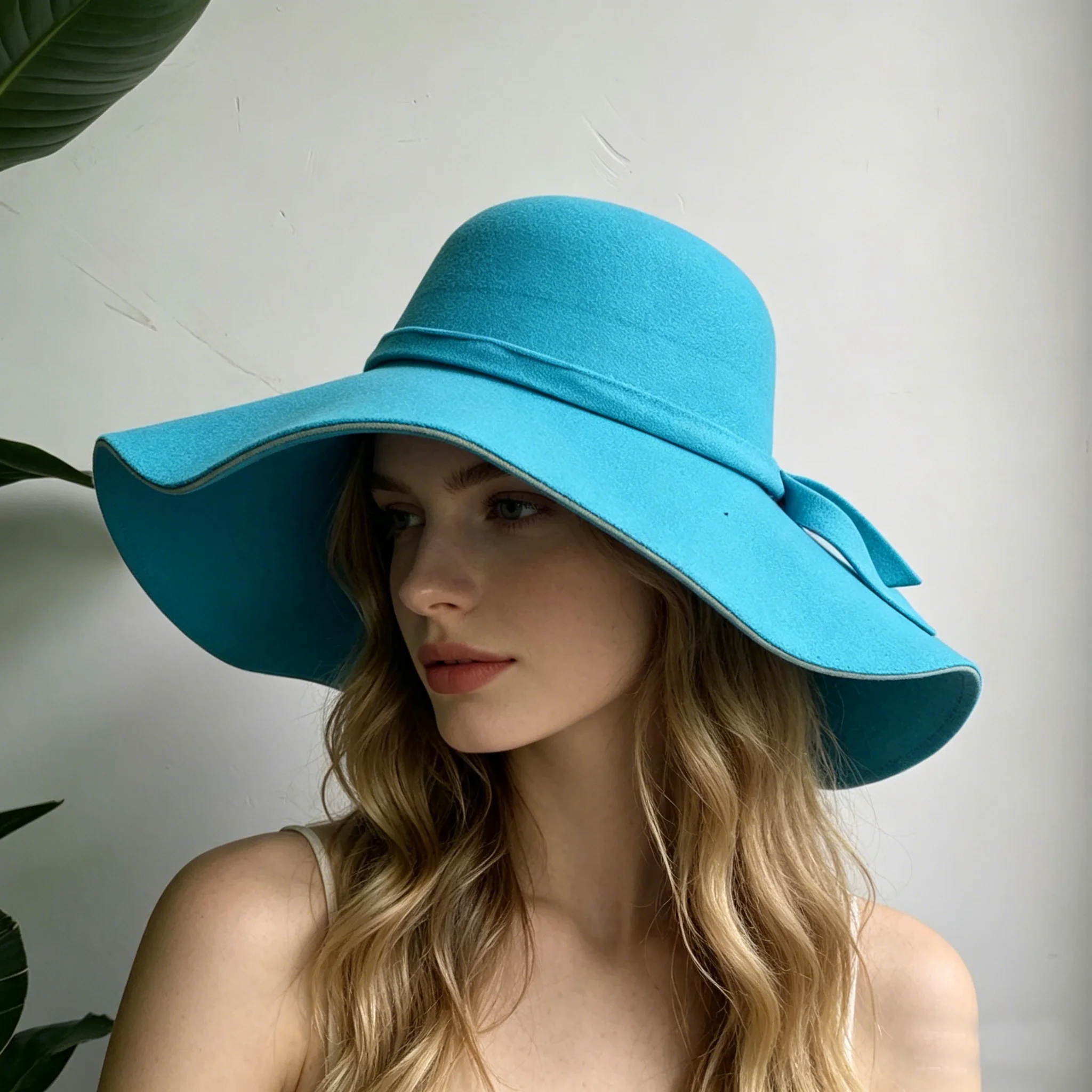 Women Fedora Hat Vintage Lady - Hat Floppy Wide ulasan dan harga