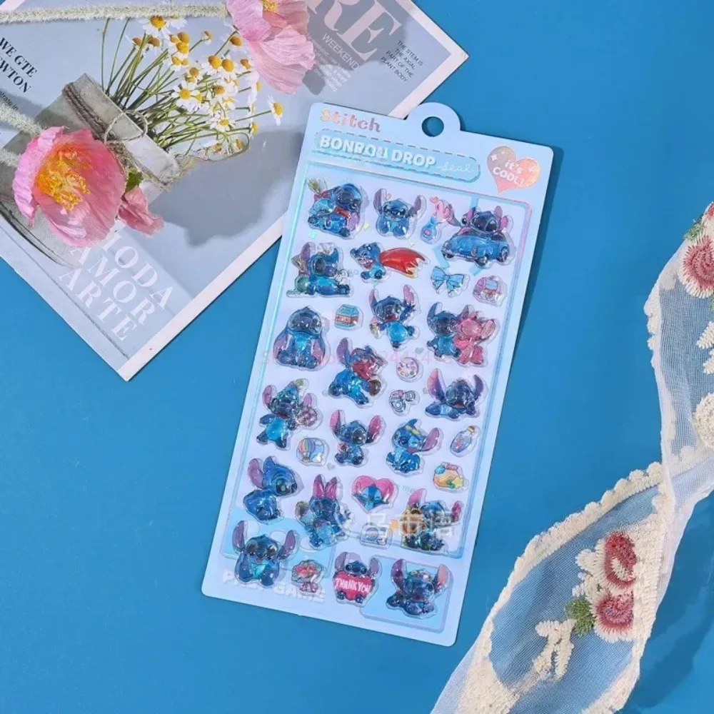 2025 * جديد غرزة ثلاثية الأبعاد ستيريو الإغاثة الفائدة دبوس متابعة صورة كريستال ملصق الأطفال فتاة الكرتون ملصق مزخرفة