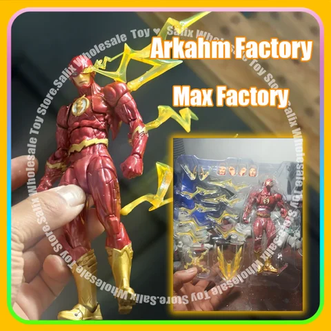 In Stock Arkahm Factory MAX Factory Red Flash Kaiyodo Revoltech Yamaguchi Red Flash Figuras Ko Model Action Figure Gifts Toys