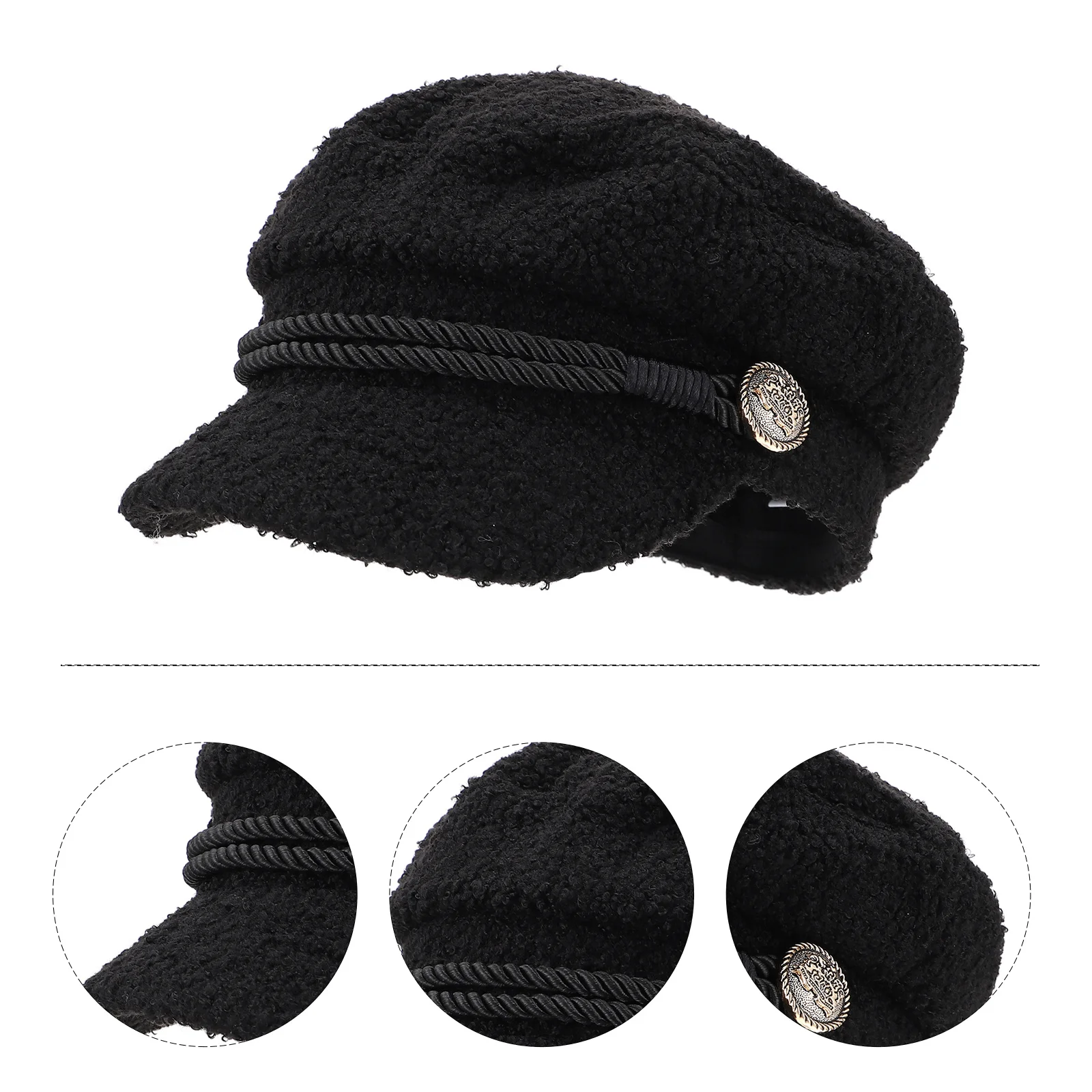 1 قطعة صوف امبسوول الناعم قبعة مثمنة قبعة الشتاء الدافئة للنساء التصميم الإبداعي مريحة تناسب كل مباراة أنيقة الإكسسوار اليومي