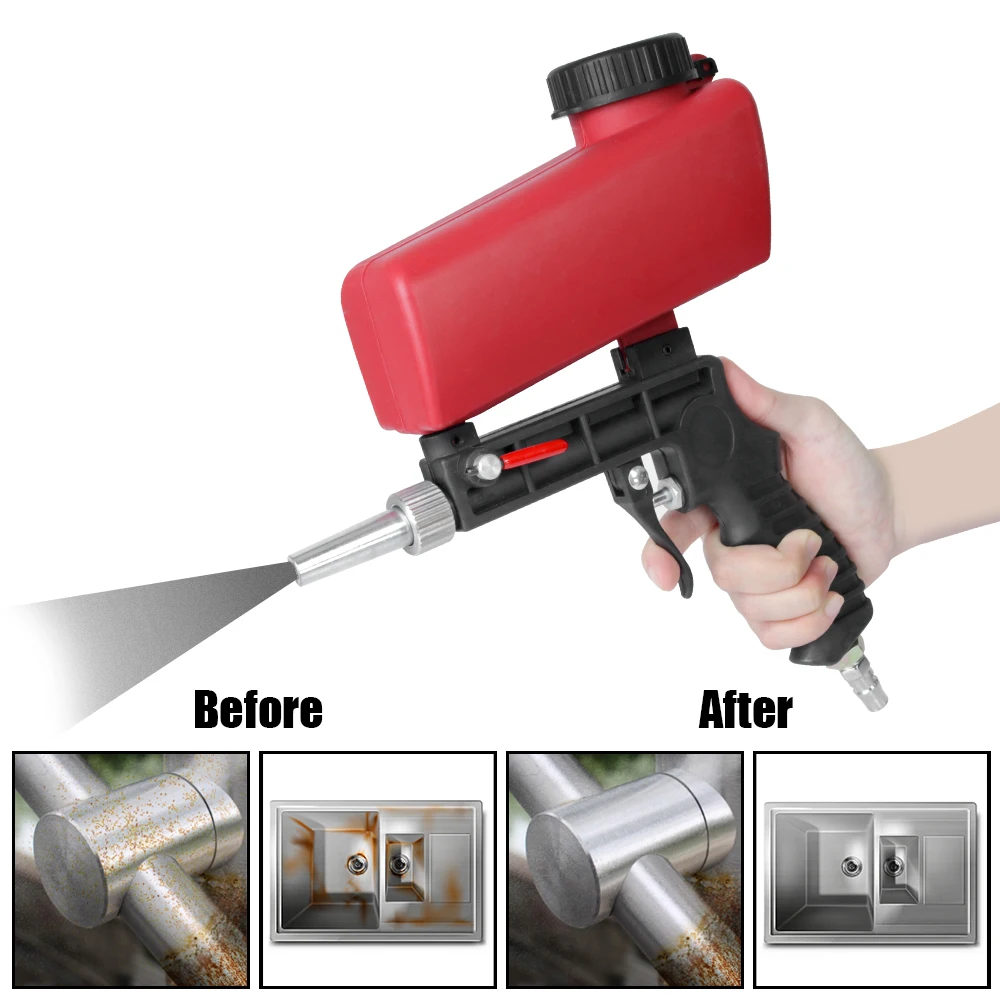 

Pneumatic Blasting Gun Set Pneumatic Sandblasting Set Gravity Sandblasting Gun Rust Blasting Device Adjustable Blasting Machine