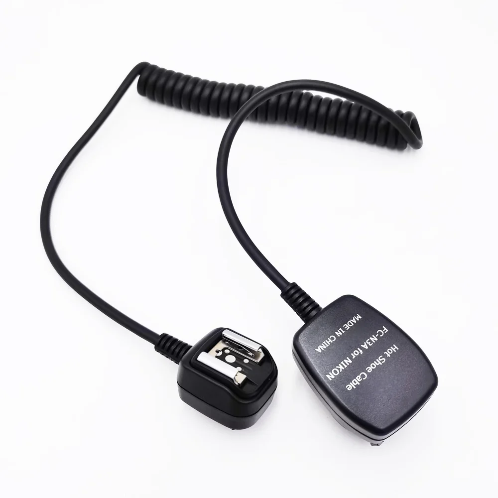 

FC-N3A Hot Shoe Cable For Nikon Off Camera Flash Speedlight Connect Lead Sync Remote Light Focus Extension Cord Accessories
