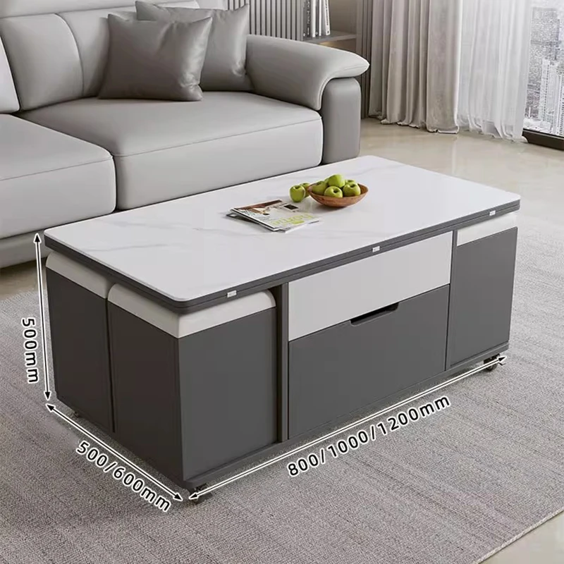 طاولات القهوة الحديثة متعددة الوظائف رفع تصميم علوي تخزين طاولات القهوة المميزة فريدة من نوعها العصرية ميسا سنترو الأثاث القابل للرفع