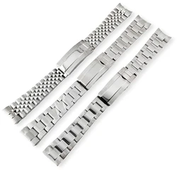 Silber 20mm Uhren armband Gleit schloss Verschluss Metall Uhren armbänder Qualität Edelstahl fit Uhren gehäuse Zubehör Teile