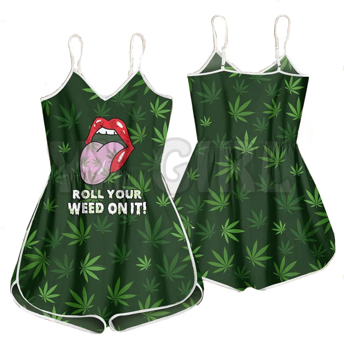 YX GIRL Macacão Estampado 3D com Motivo de Girassol, Roupas de Verão Bohemia para Mulheres
