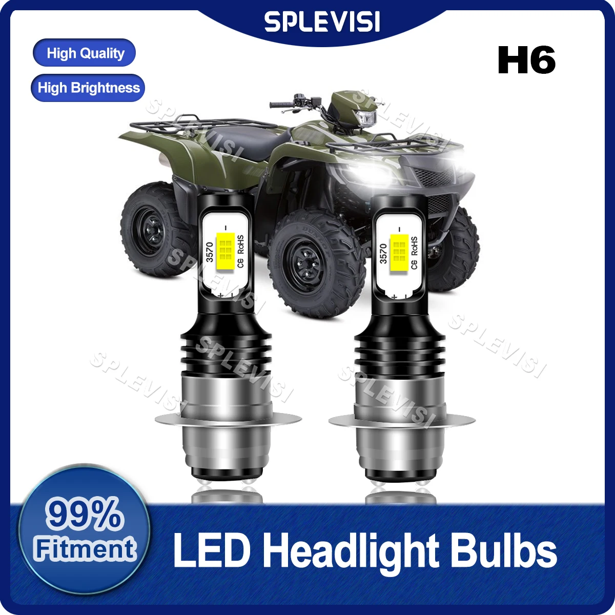 

2PCS LED Headlight H6 Bulbs 70W 8000LM/Pair Fit For Suzuki King Quad 250 300 700 For Suzuki King Quad For Quadsport Z400 ATV