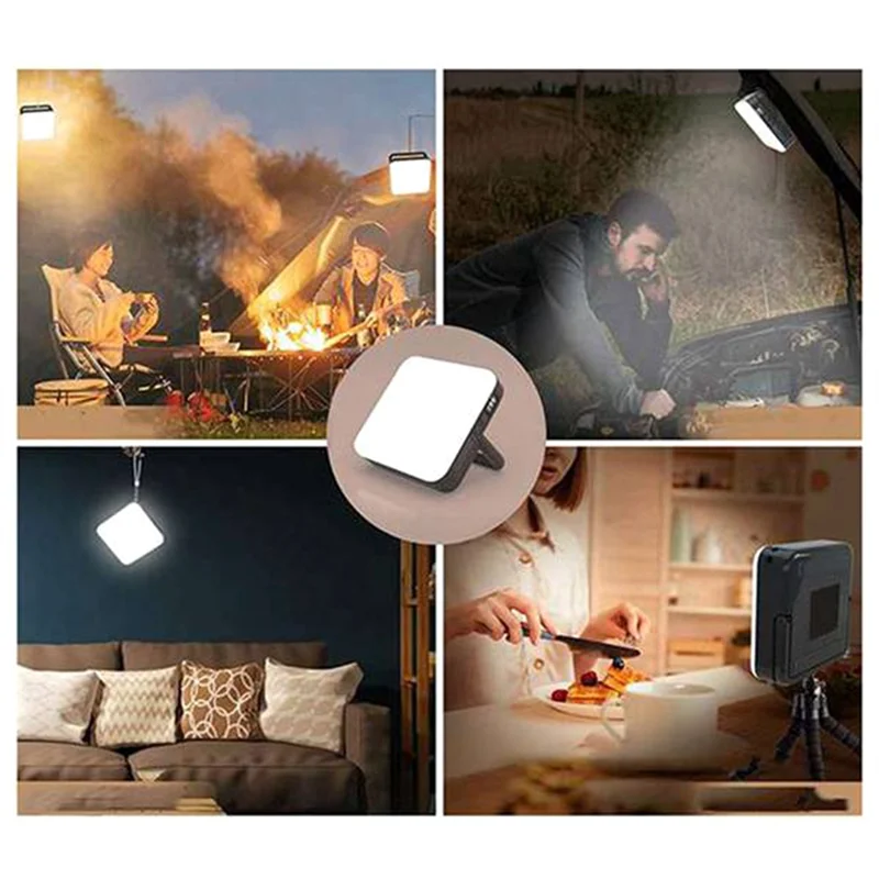 BAAG-LED 캠핑 랜턴 충전식 1000LM, 13500Mah 정전, 비상, 하이킹을 위한 휴대용 방수 텐트 조명