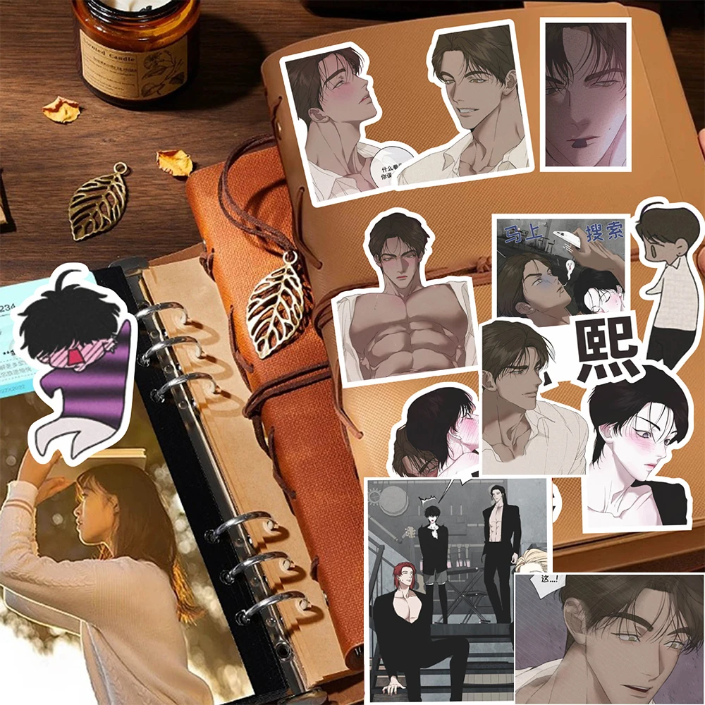 10/30/71Pcs Korean BL Anime Love and Roll Manga Stickers Cute Cartoon Decals DIY Laptop Phone Guitar Decoration Sticker Kid Gift