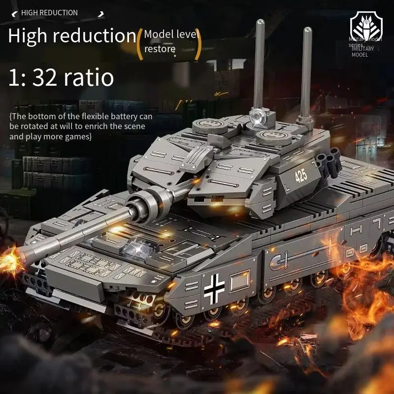 

Tank toy for boys, military armored vehicle model, children's simulation inertial toy kit