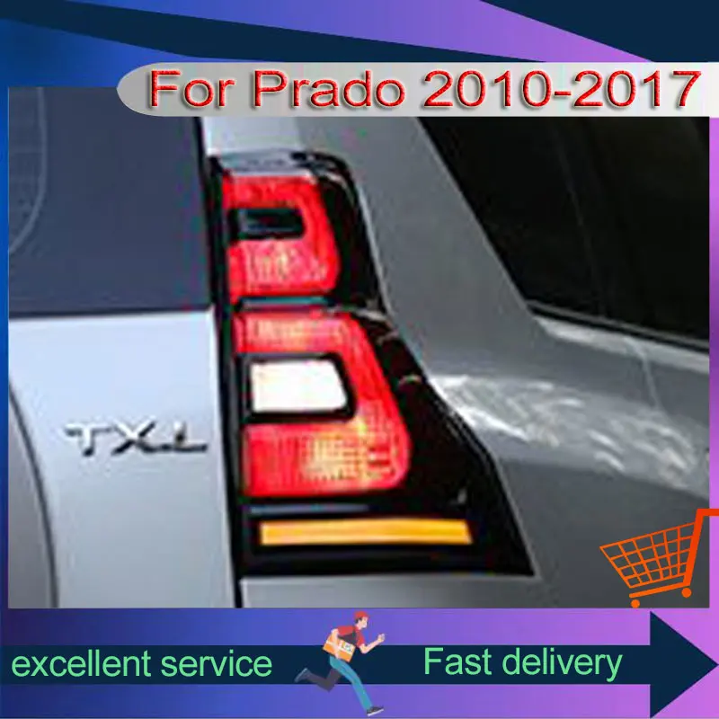 

Автомобильный задний фонарь для Toyota 2010-2021 Prado LC150, обновленный задний фонарь, динамический сигнал поворота, тормоз, автомобильные аксессуары