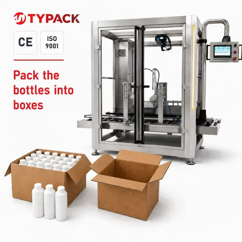 TYPACK automatic two-axis gantry manipulator code box machine, two-axis fast robotic arm packaging machine for loading