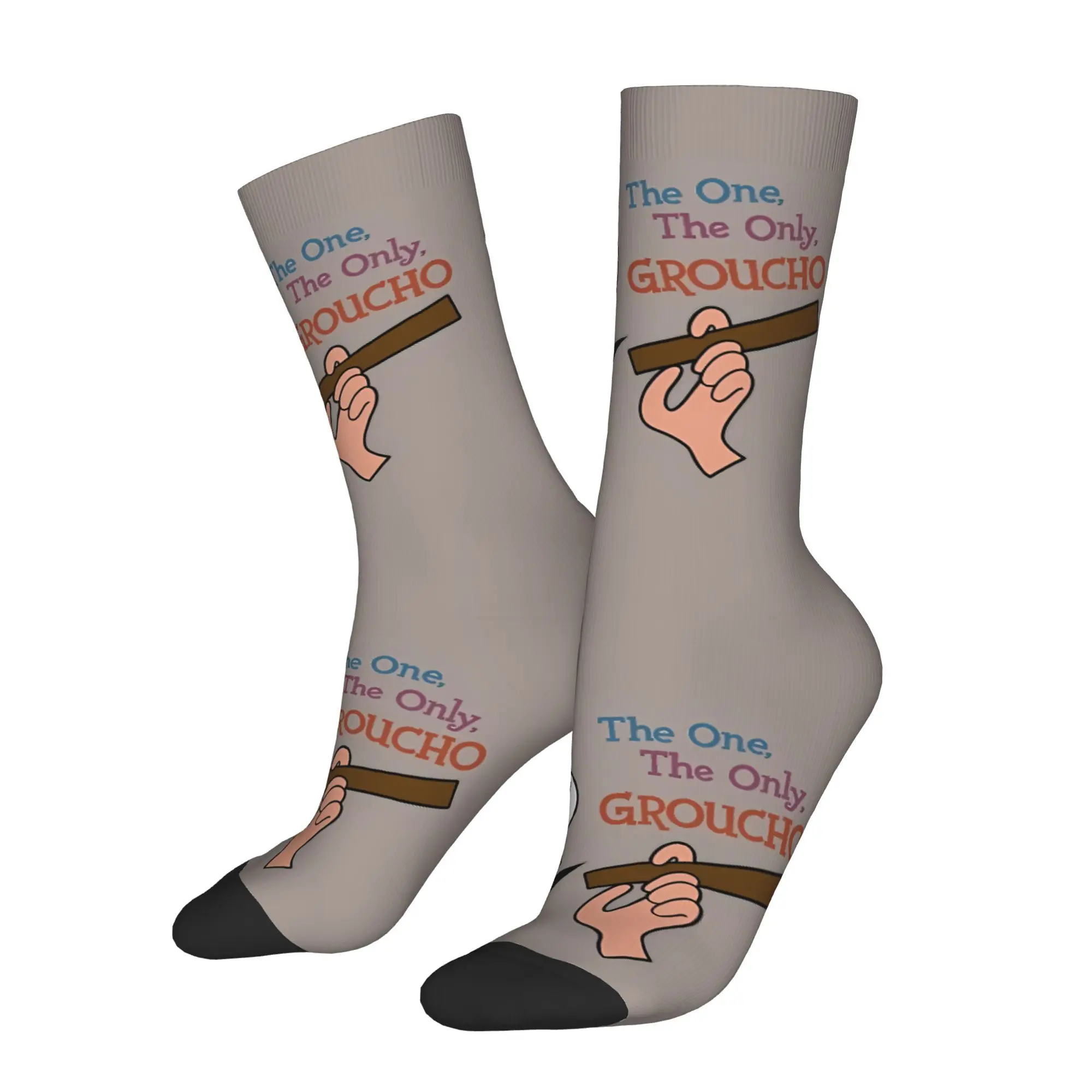 

Забавные мужские носки The One The Only GROUCHO, винтажные повседневные носки в стиле Харадзюку, подарочный узор с принтом