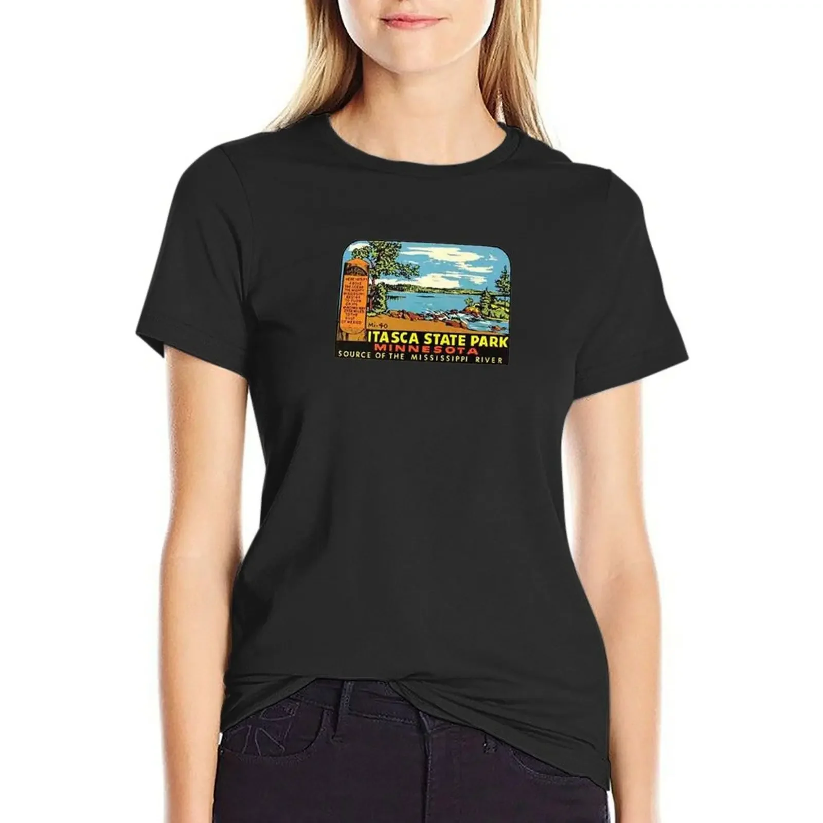 Itasca state park T-shirt aesthetic clothes graphics anime clothes new edition t shirts for Women