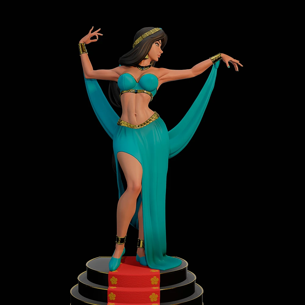 

1/24 Scale NSFW Jasmine Sexy Lady Resin Figure Model Kit Unassembled Unpainted DIY Collectible Miniature Hobby Toys
