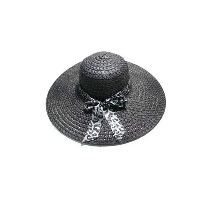 Woman Panama Summer Hat Women Straw Hat Big Brim Beach Hat Foldable Vacation Summer Hat Sunscreen Sunshade Hat