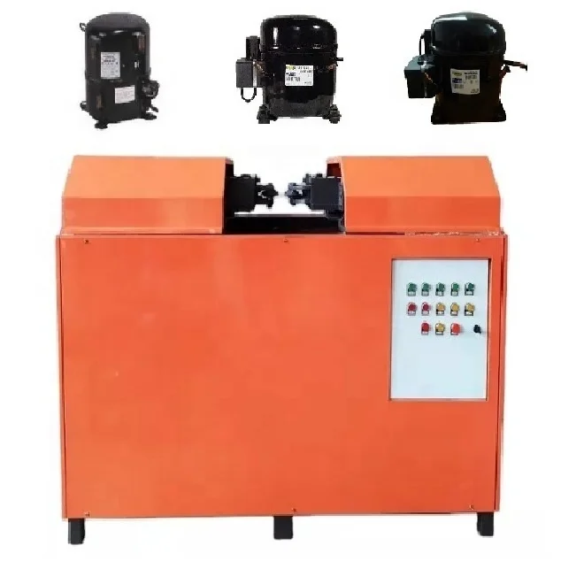 Scrap Fridge Compressor Shell Cutting Recycling Machine with Motor 99.99% Recycling Rate 500-700kg/day Capacity Automatic