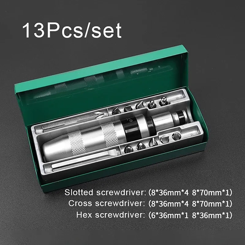

13pcs 7pcs Chrome Vanadium Steel Impact Screwdriver Set Household Electric Screwdriver Cordless Screwdriver Impact Driver