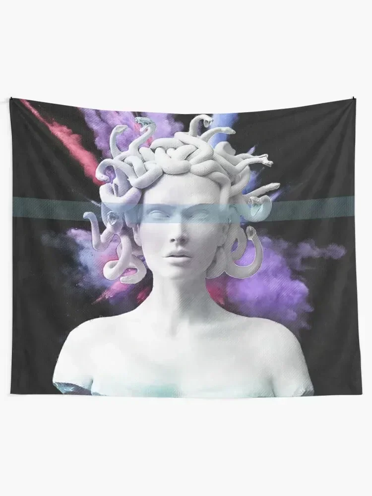 Medusa color blast Tapestry Wall Mural Wall Decor Aesthetic Decoration Decoration For Rooms Tapestry