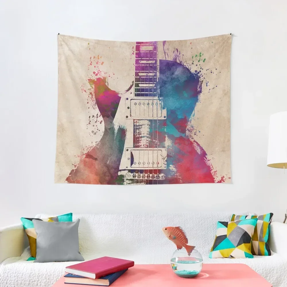 

guitar art #guitar Tapestry Carpet Wall Korean Room Decor Tapestry