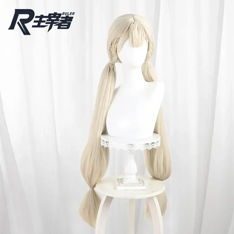 

25COSZenless Zone Zero Alice Cosplay Wig Long Blonde Pigtails Wigs For Women Girls Alice Thymefield Spook Shack Festival Free Wi