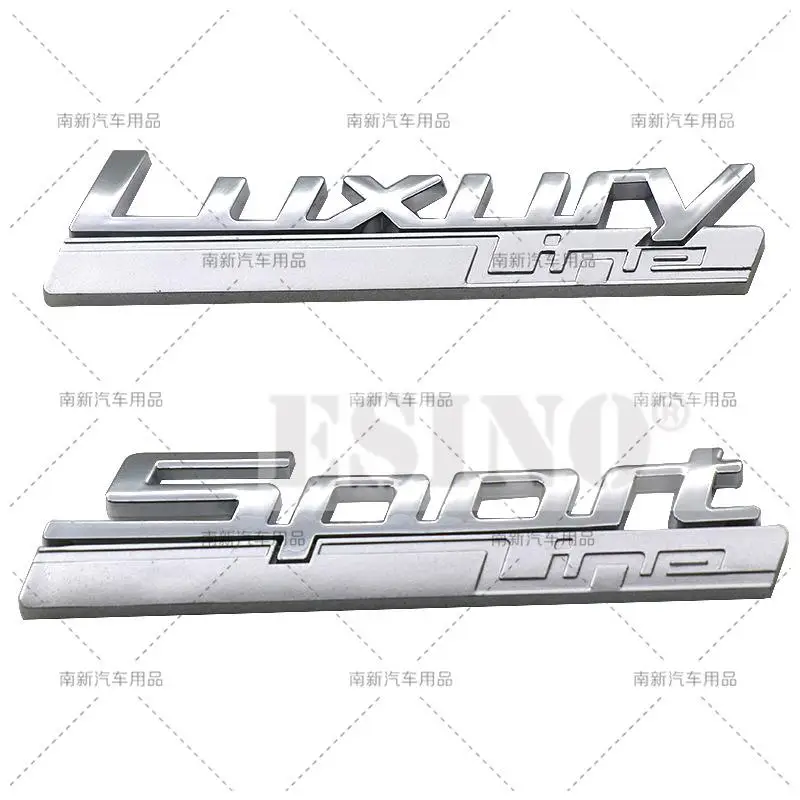 Car Styling Universal 3D Car Trunk ABS Adhesive Badge Emblem Luxury Line Sport Line Rear Body Tailgate Fender Styling Badge