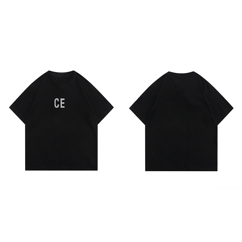 Best LIFE Japanese CAVEMPT Trendy Brand CE Short-sleeved Cross-shaped Sunflower-printed Men and Women Couple T-shirt