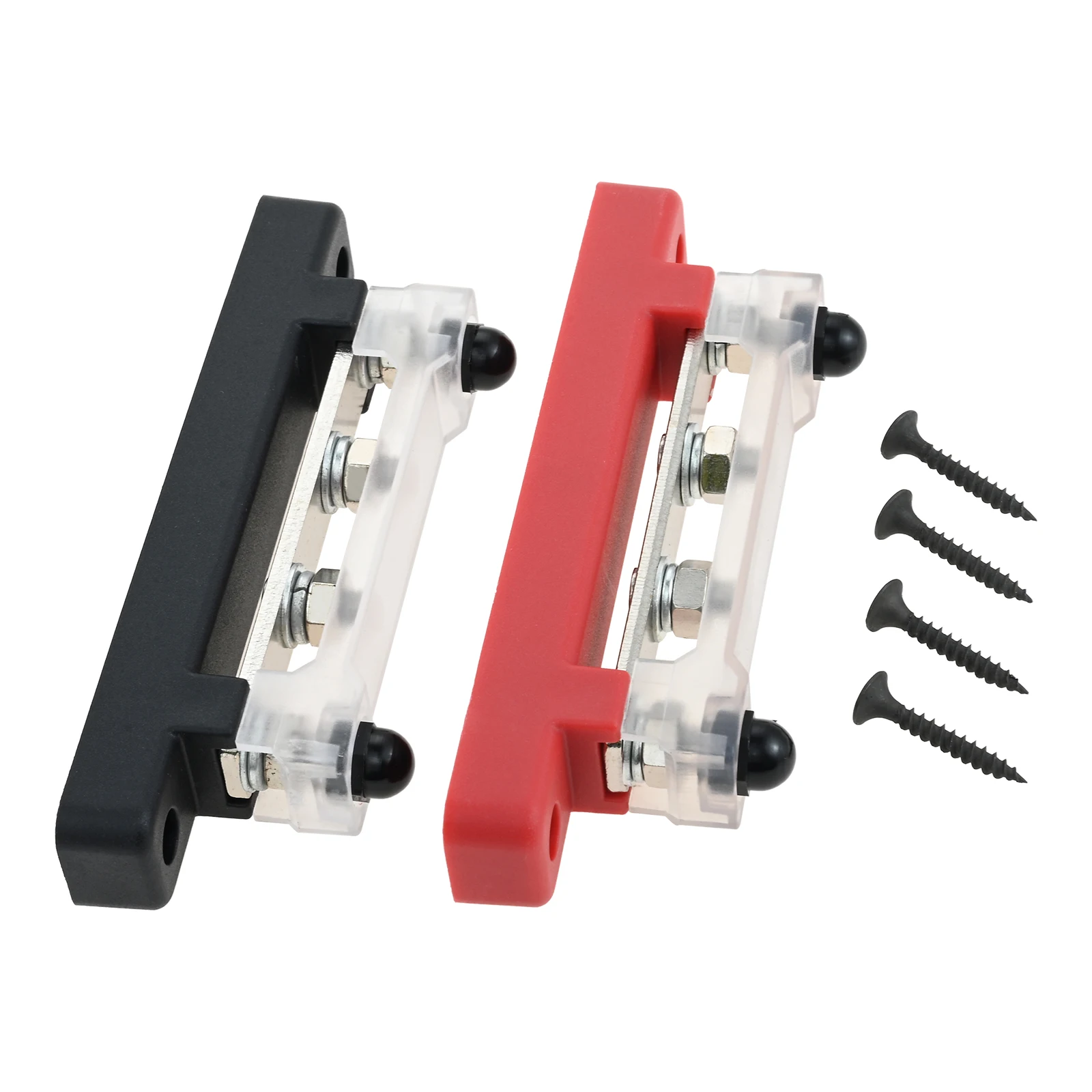 

1Set 1/4 Inch Stud 150A Distribution Board Busbar 12v M6 Terminal Board Busbar 12v For Truck Boats Camping Vehicles RV RVs