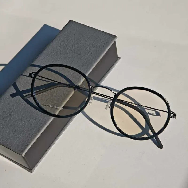 

Denmark Design Handmade Retro Oval Prescription Glasses for Men Myopia Screwless Women Acetate Reading Eyewear Anti Blue Light